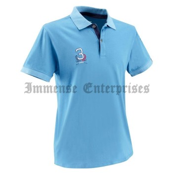 blue SCHOOLING Polo Riding Top